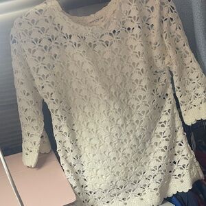 Skye's the Limit Cream Lace Blouse